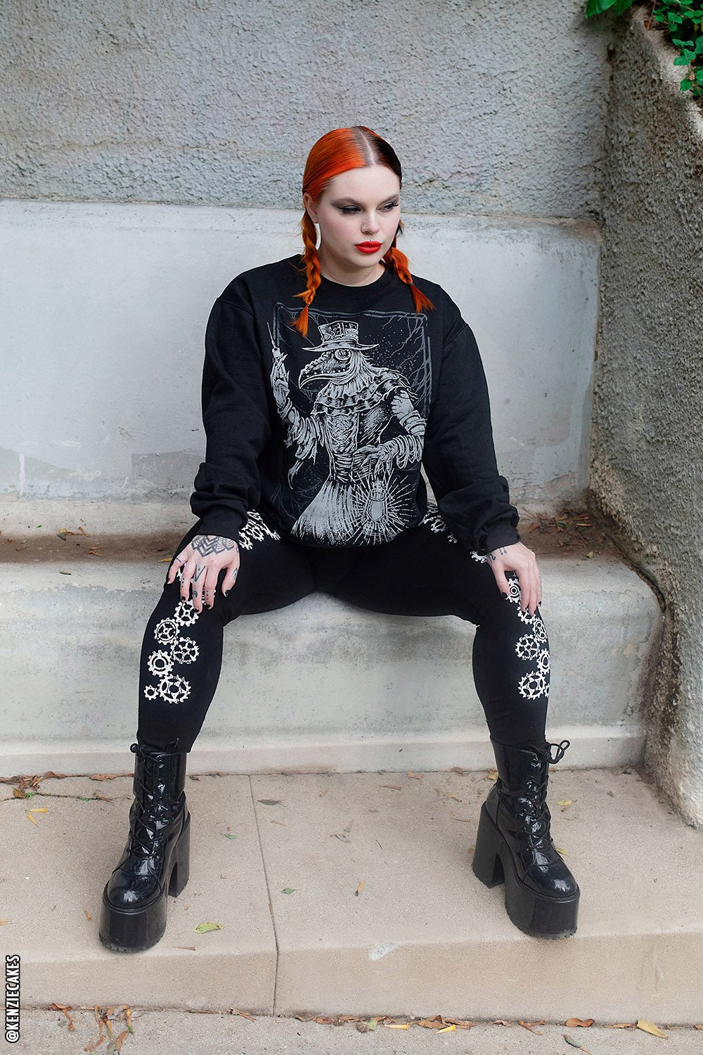 Black Death Doctor Sweatshirt - mens outerwear - VampireFreaks - VampireFreaks