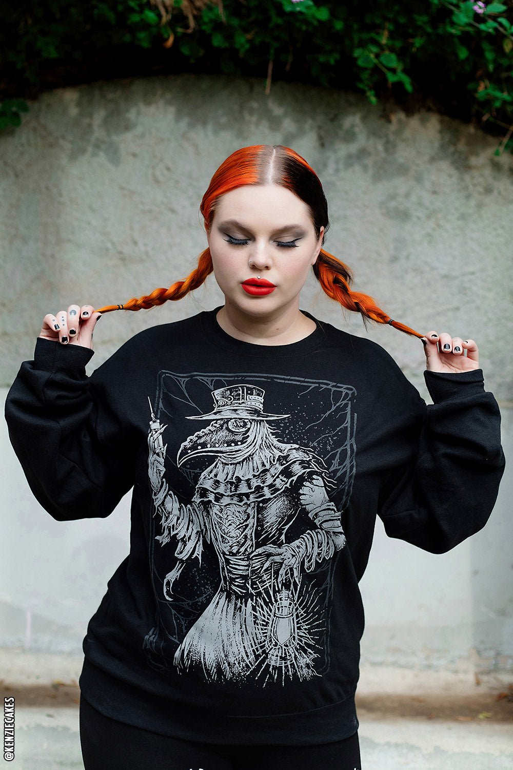 Black Death Doctor Sweatshirt - mens outerwear - VampireFreaks - VampireFreaks