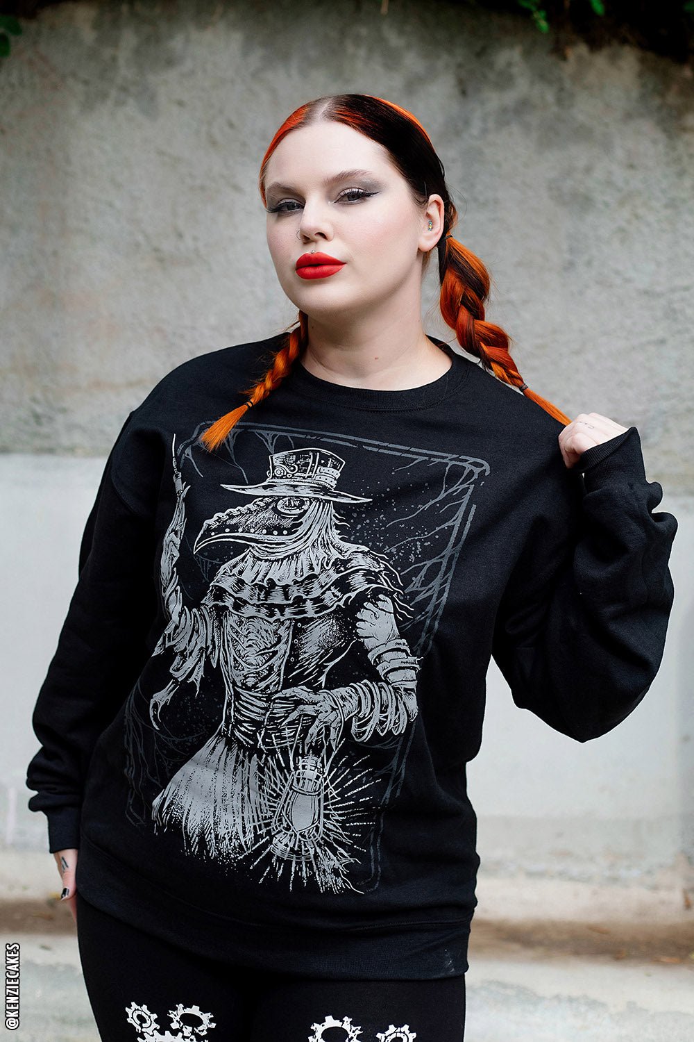 Black Death Doctor Sweatshirt - mens outerwear - VampireFreaks - VampireFreaks