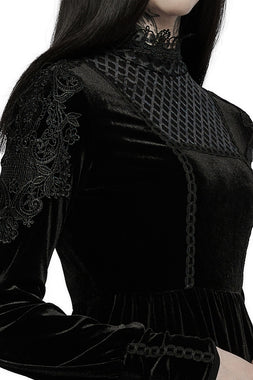 Haunted Mansion Midi Dress [BLACK]