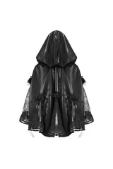 Black Eulogy Cloak - womens outerwear - VampireFreaks - Devil Fashion