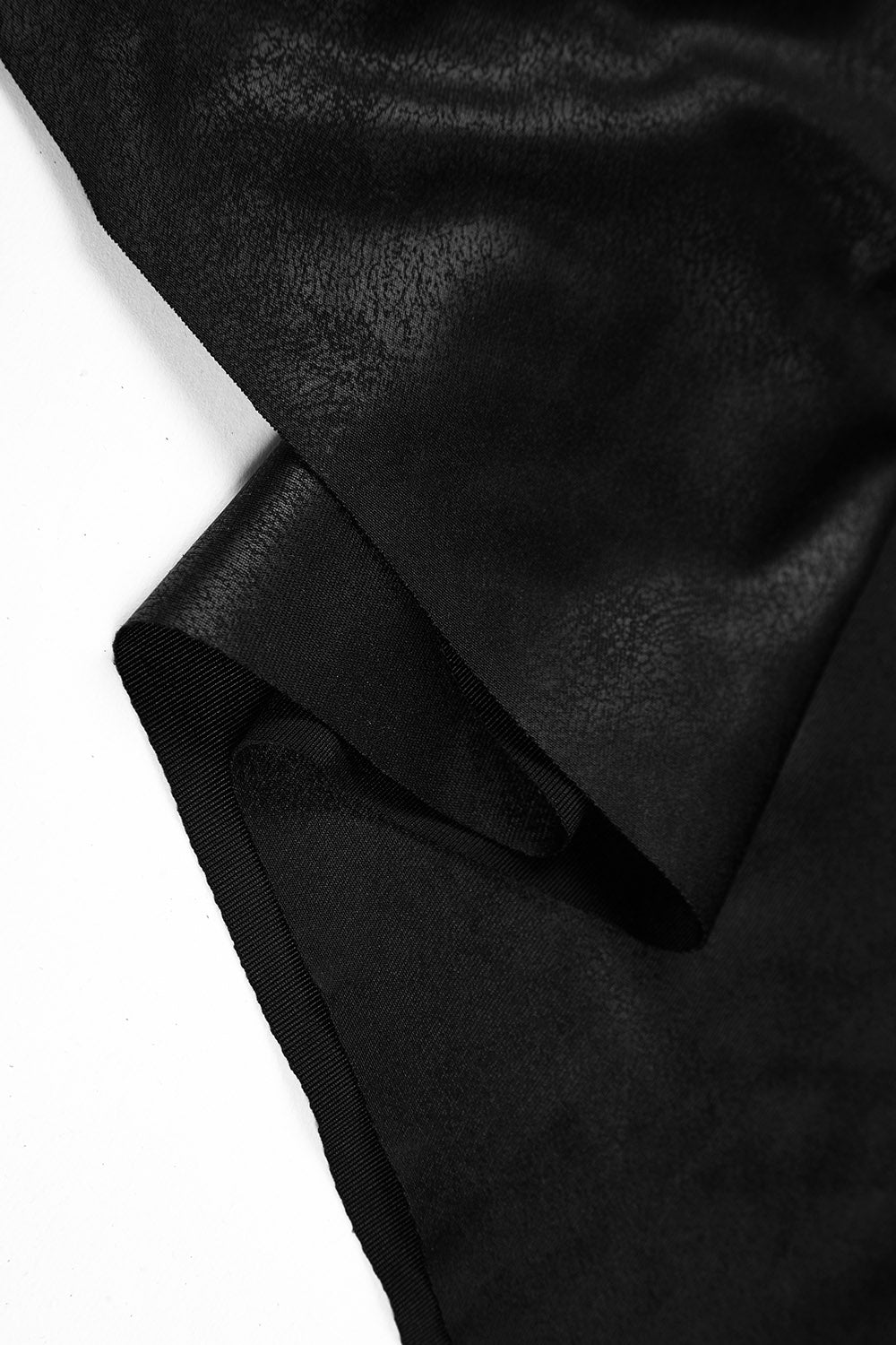 textured black faux suede fabric