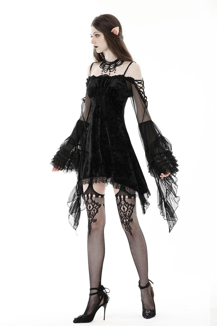 Black Fantasy Velvet Dress - dresses - VampireFreaks - Dark In Love