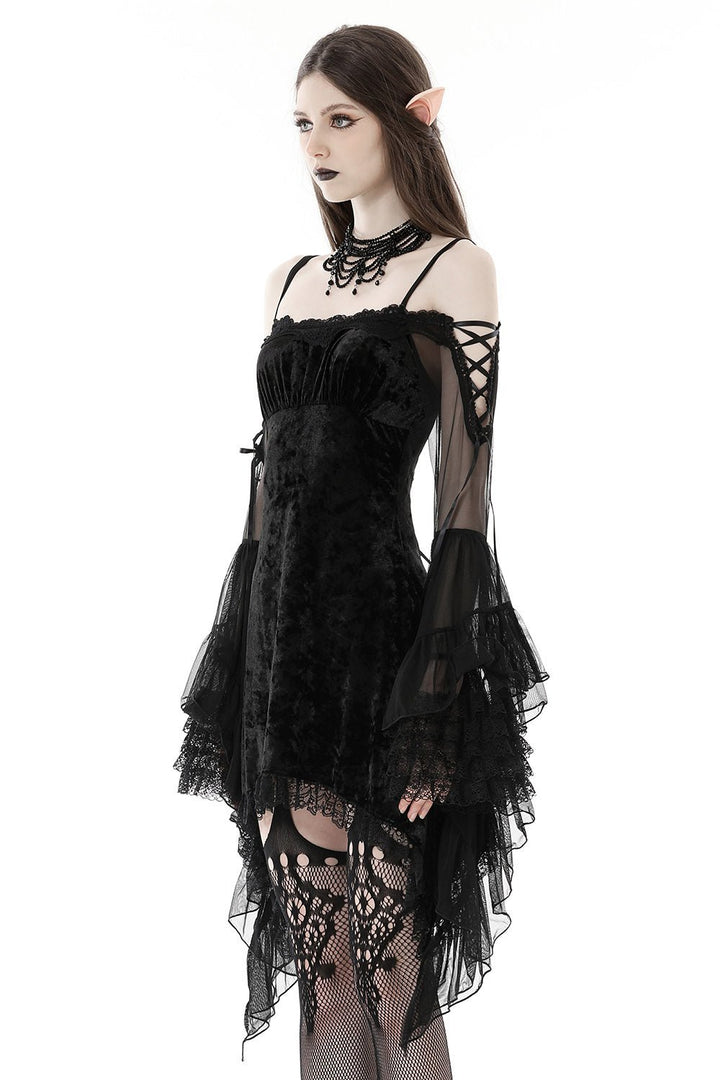 Black Fantasy Velvet Dress - dresses - VampireFreaks - Dark In Love