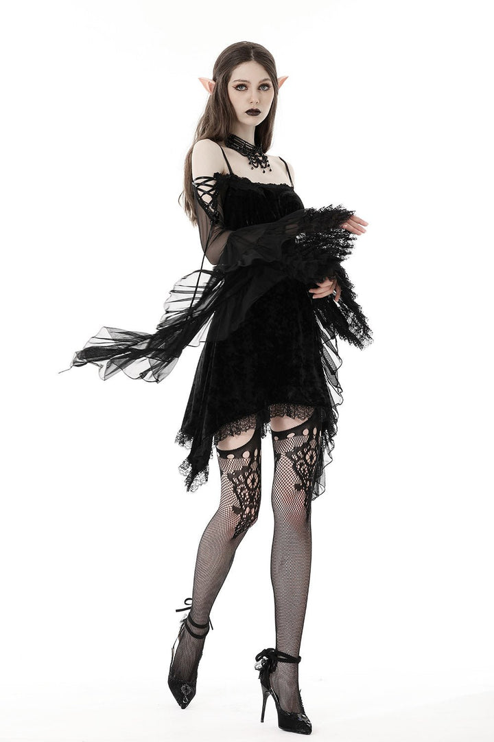 Black Fantasy Velvet Dress - dresses - VampireFreaks - Dark In Love