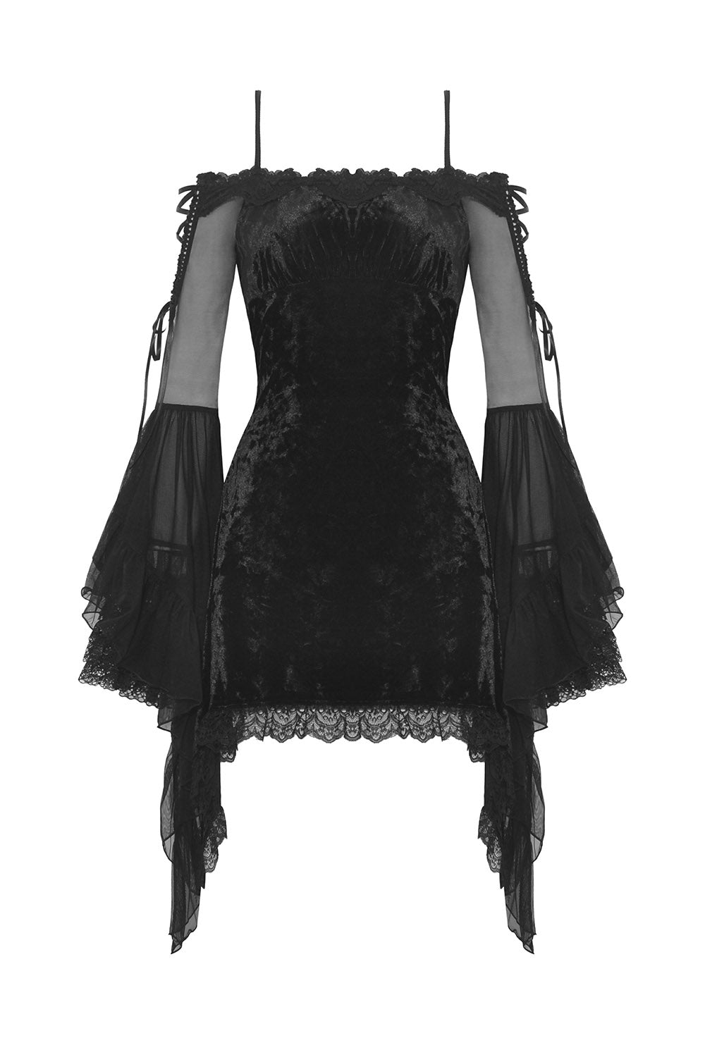 Black Fantasy Velvet Dress - dresses - VampireFreaks - Dark In Love