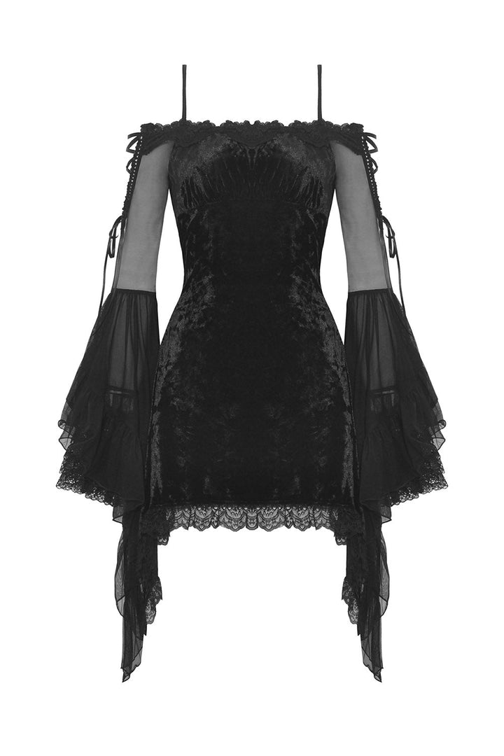 Black Fantasy Velvet Dress - dresses - VampireFreaks - Dark In Love