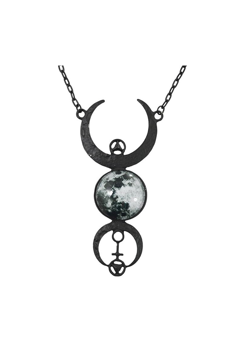 Black Full Moon Necklace - jewelry - VampireFreaks - Restyle