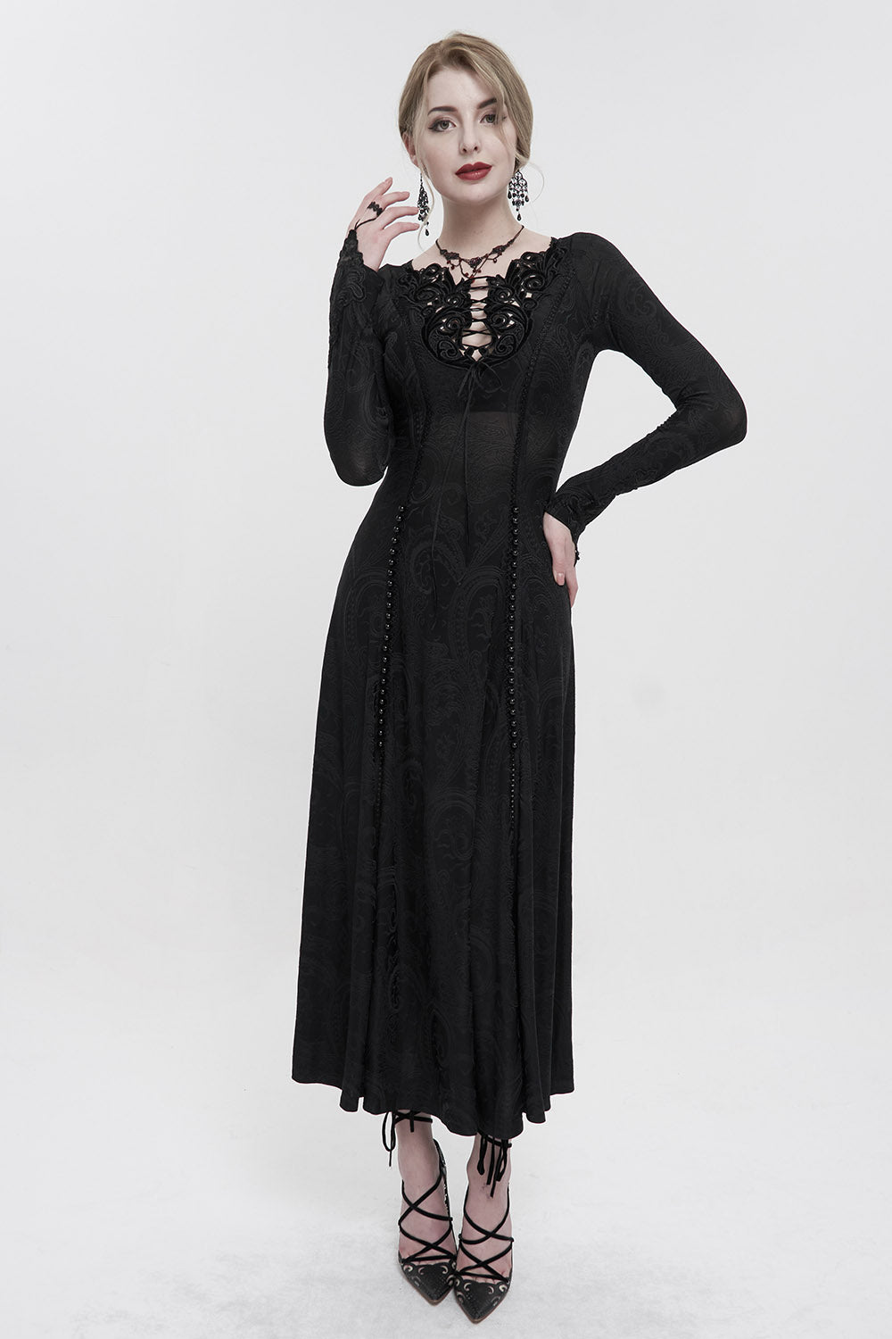vintage inspired gothic gown