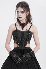 black steampunk gloves by devil fashion