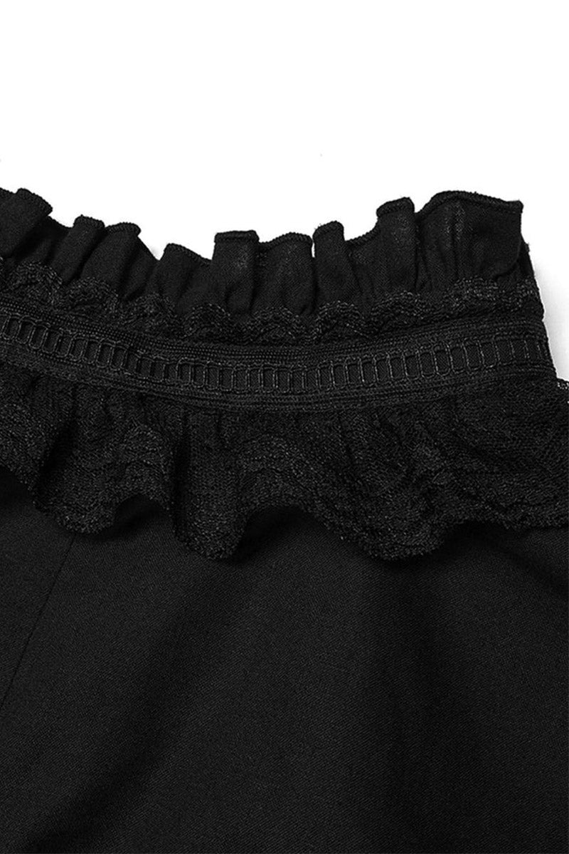 vampire mens cotton ruffled shirt