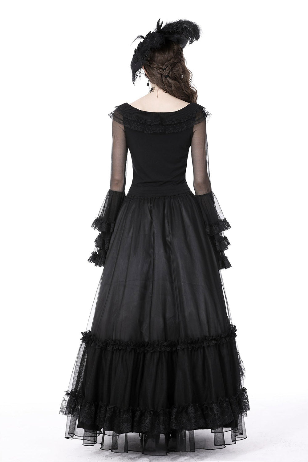 victorian gothic long sleeve lace top by dark in love