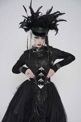 lace-up goth corset belt by devil fashion
