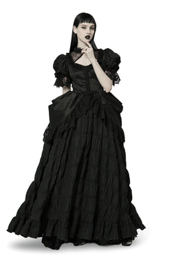 Vampire Goth Bustle Ball Gown