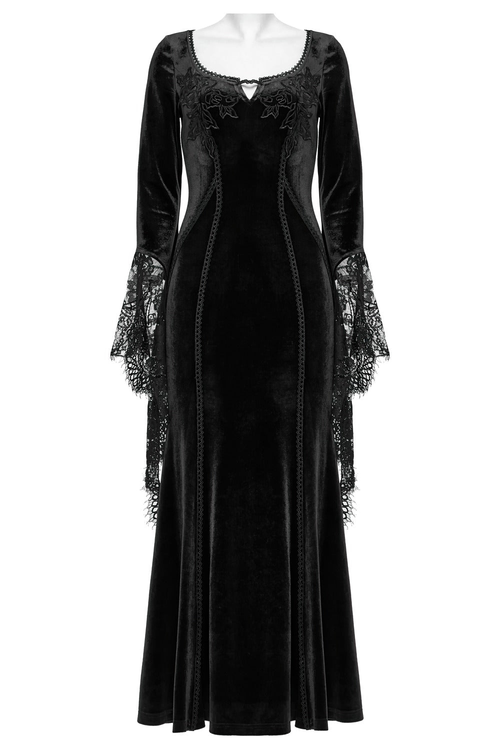 lace-up back gothic gown