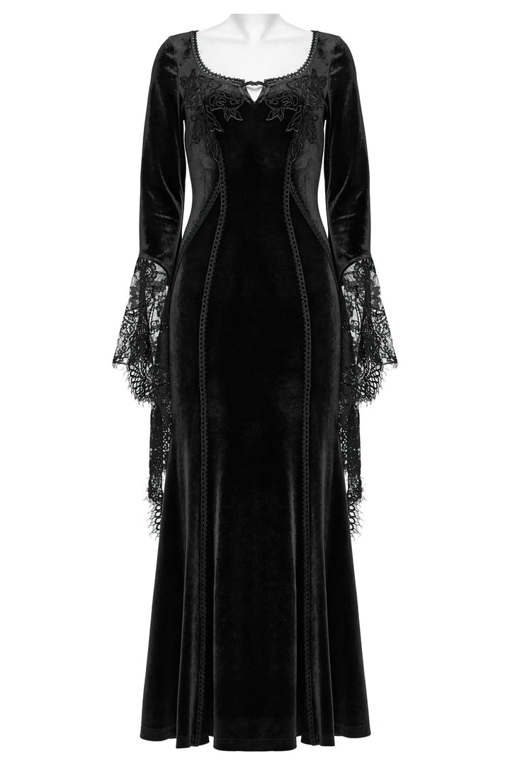 lace-up back gothic gown