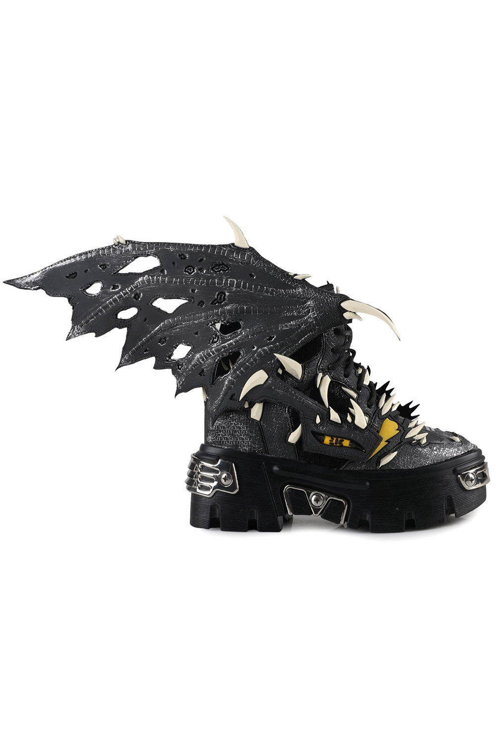 Black Guava Batwing Platform Sneakers - womens shoes - VampireFreaks - Anthony Wang