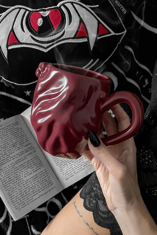 Black Heart Mug [RED] - housewares - VampireFreaks - Killstar