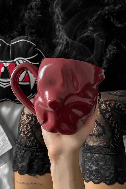 Black Heart Mug [RED] - housewares - VampireFreaks - Killstar