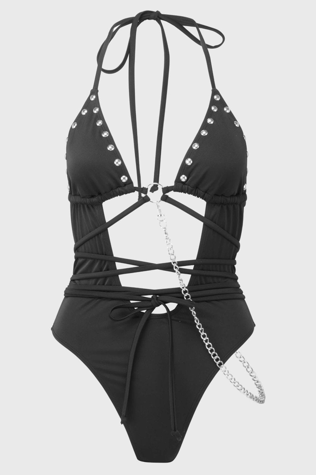 Black Hearted Swimsuit - womens swimwear - VampireFreaks - Killstar