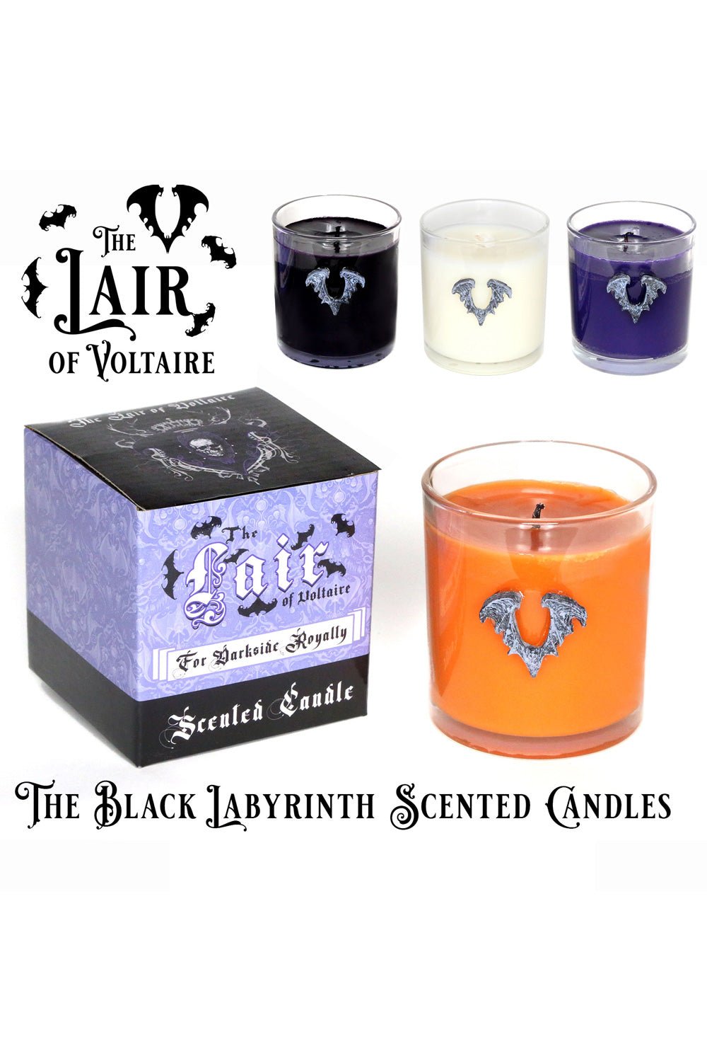 Black Labyrinth Scented Candle [Multiple Colors] - housewares - VampireFreaks - The Lair of Voltaire