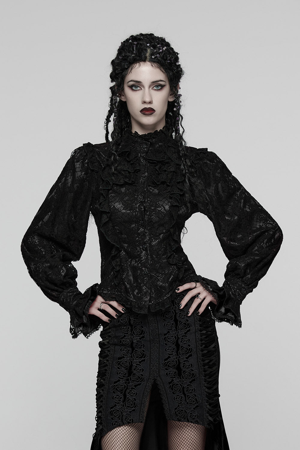 billowy sleeve gothic top