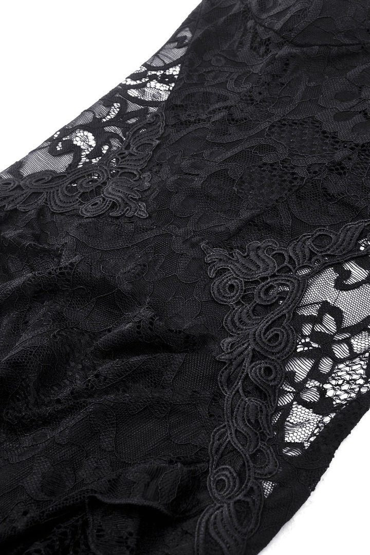 Black Lantern Lace Dress - dresses - VampireFreaks - Dark In Love