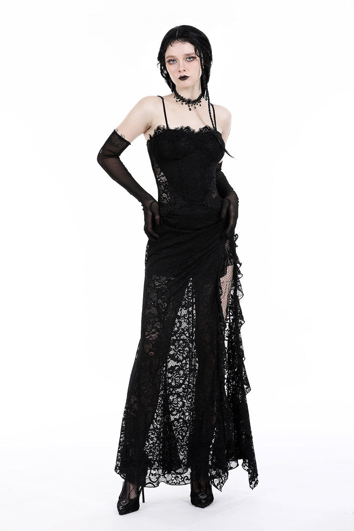 Black Lantern Lace Dress - dresses - VampireFreaks - Dark In Love