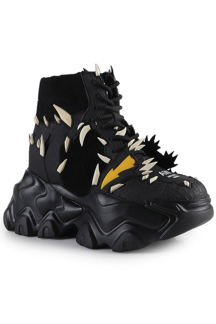 Black Lemon Platform Sneakers - womens shoes - VampireFreaks - Anthony Wang