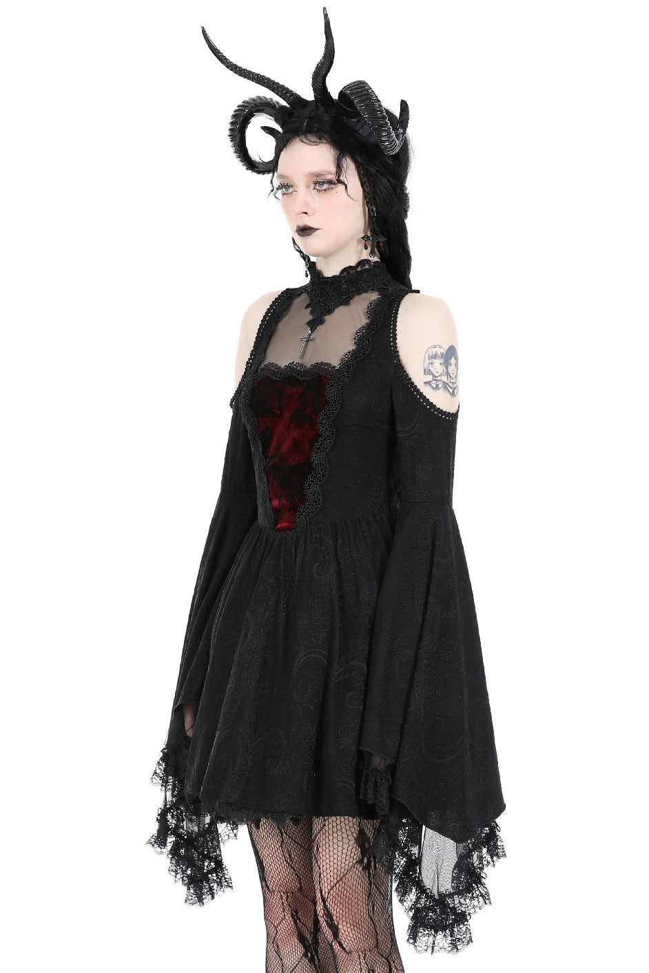 Black Majesty Mini Dress - dresses - VampireFreaks - Dark In Love