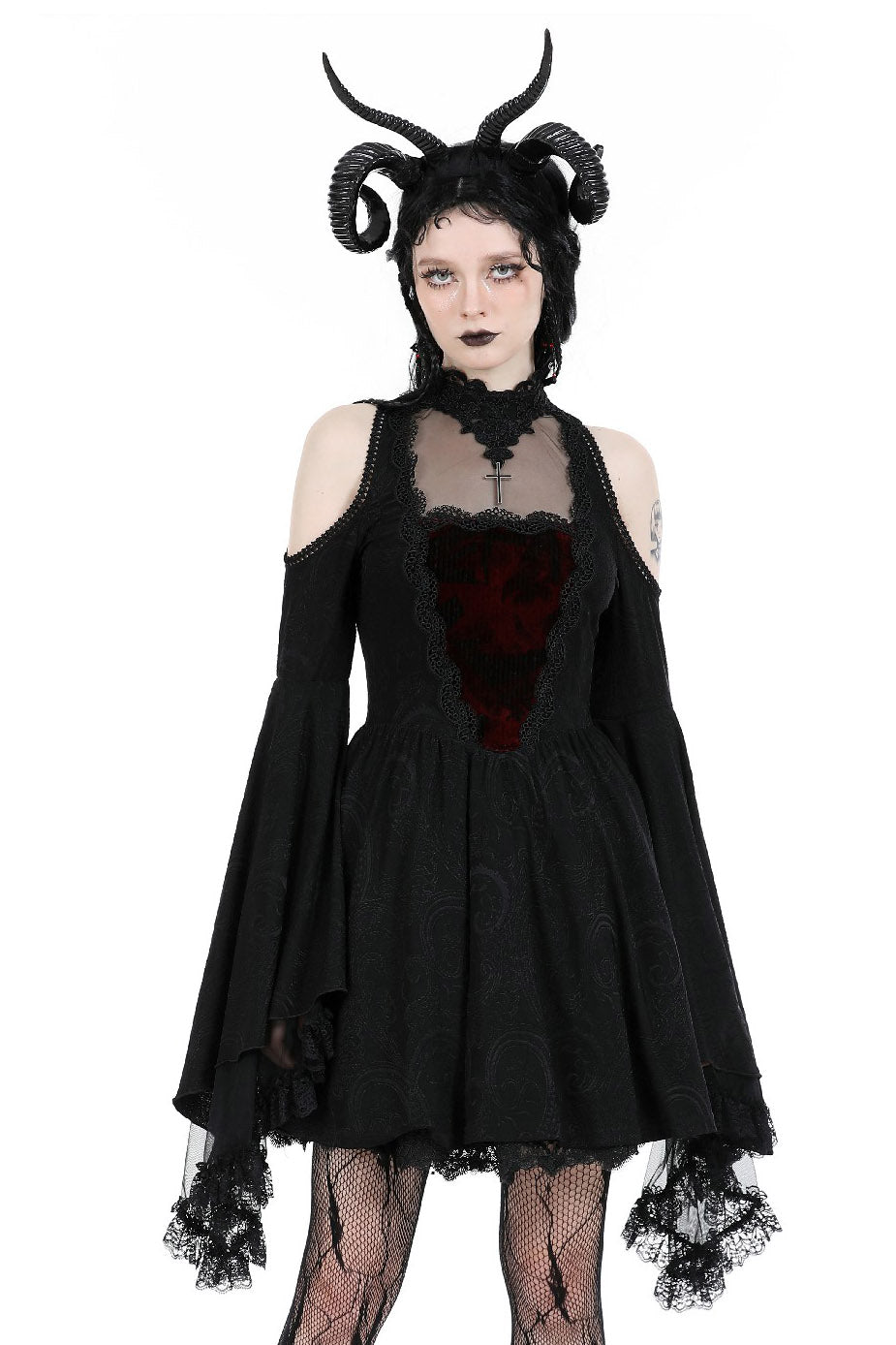 Black Majesty Mini Dress - dresses - VampireFreaks - Dark In Love