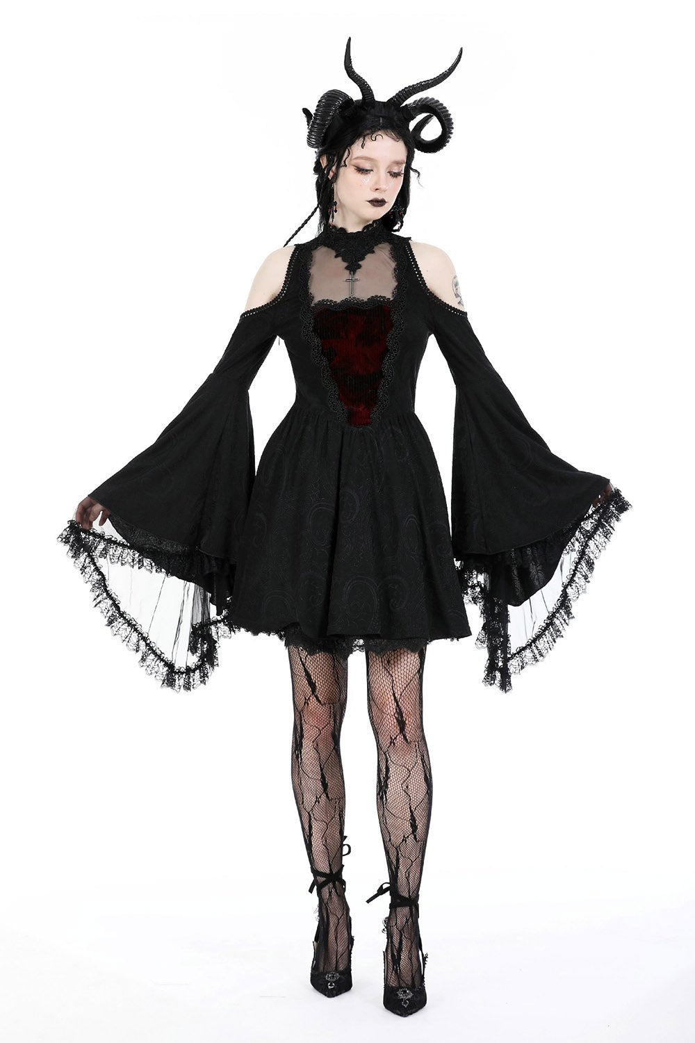 Black Majesty Mini Dress - dresses - VampireFreaks - Dark In Love