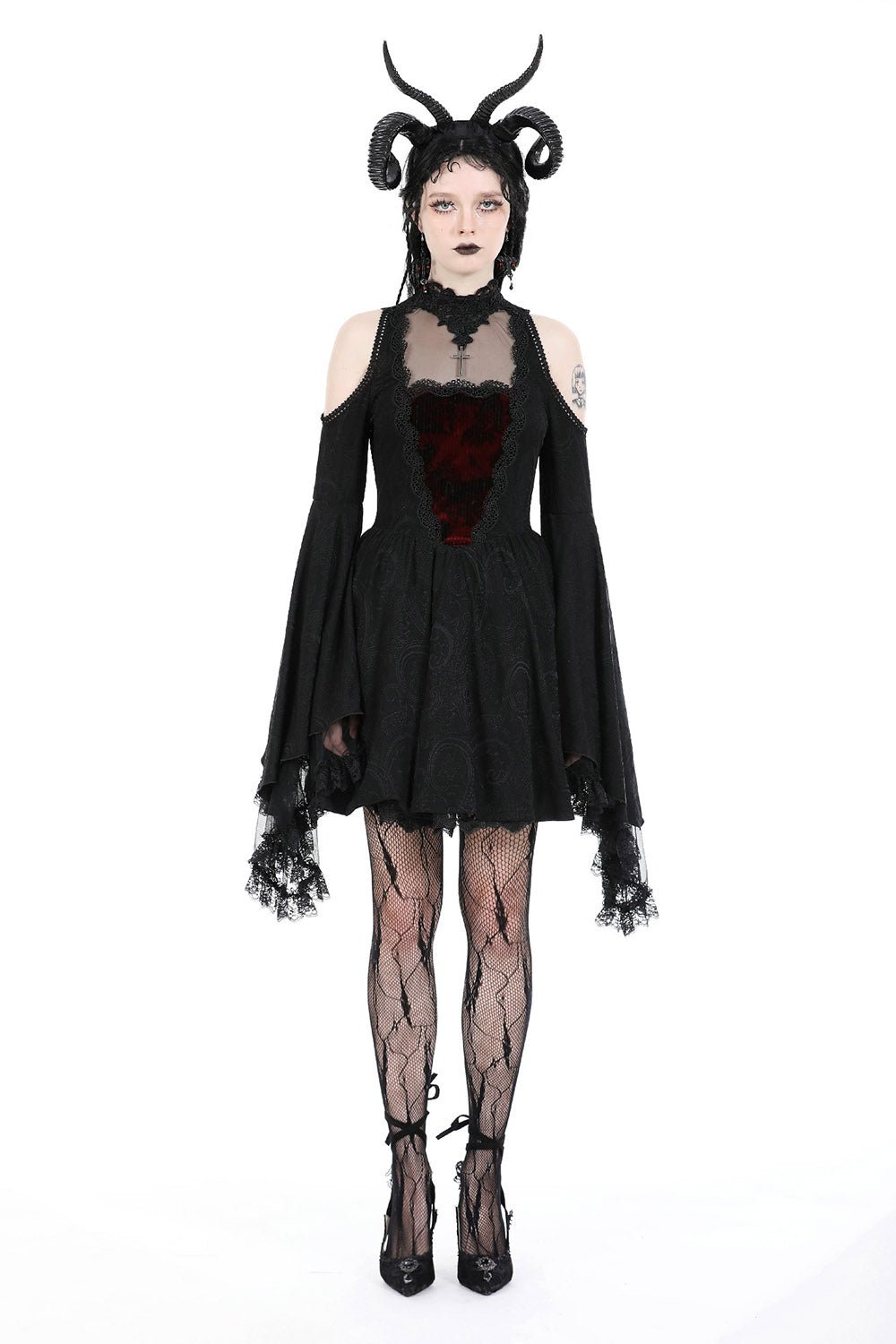 Black Majesty Mini Dress - dresses - VampireFreaks - Dark In Love