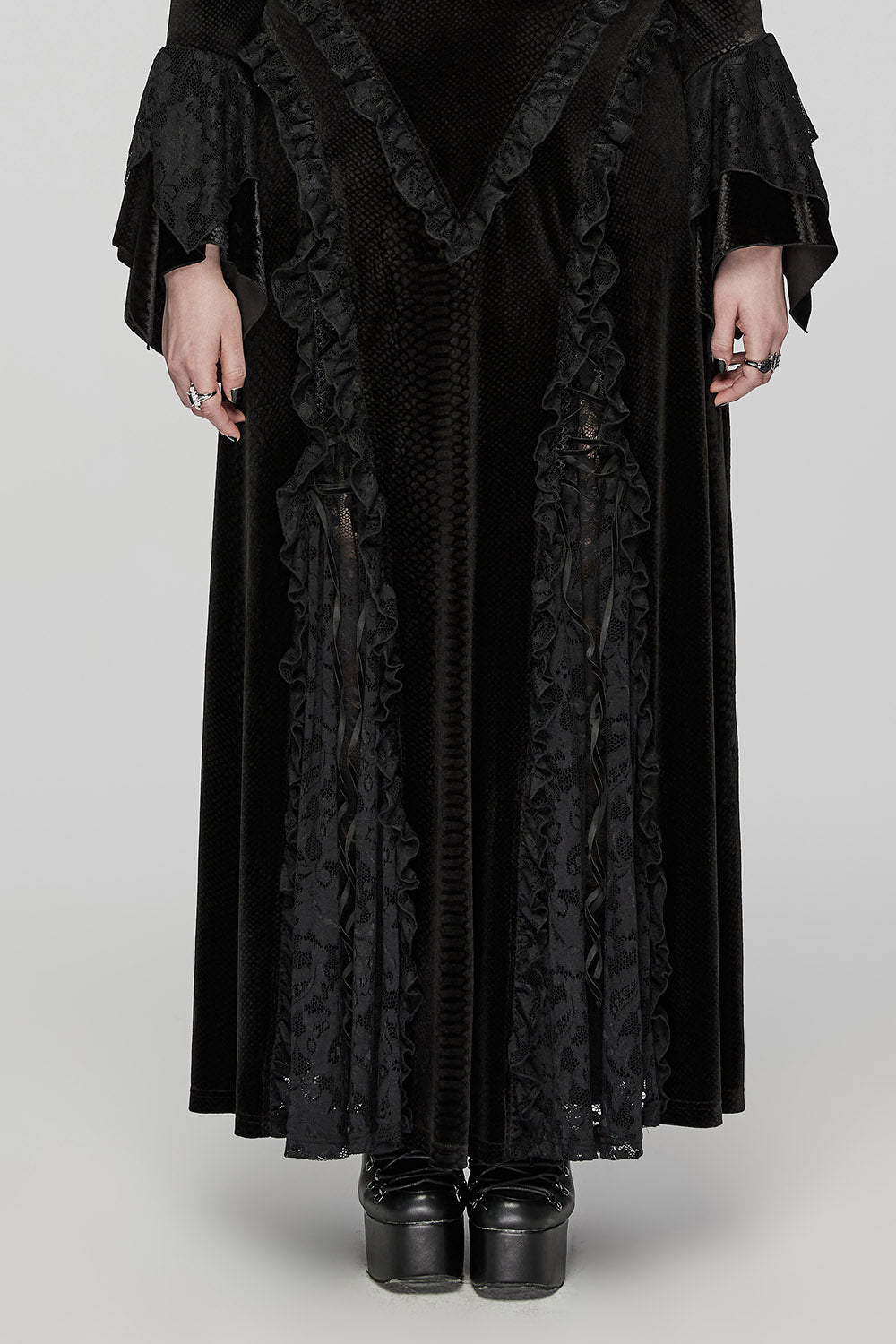 Black Majesty Vampire Goth Dress [Plus Size] - dresses - VampireFreaks - Punk Rave