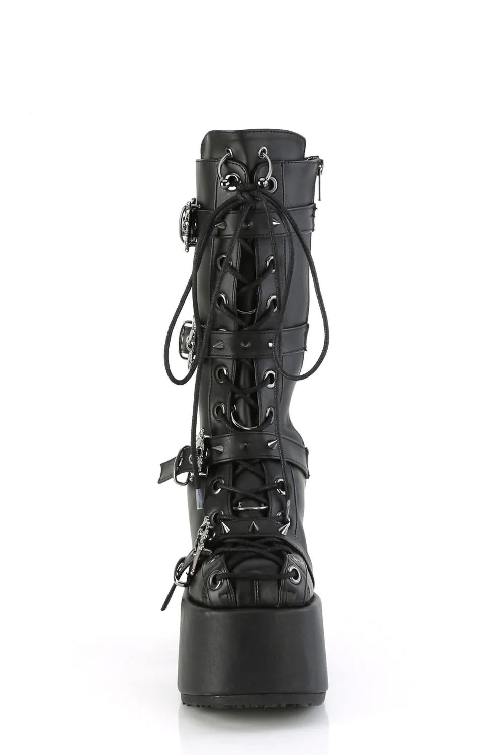 Black Massacre Platform Boots [CAM115/BVL] - womens shoes - VampireFreaks - Demonia