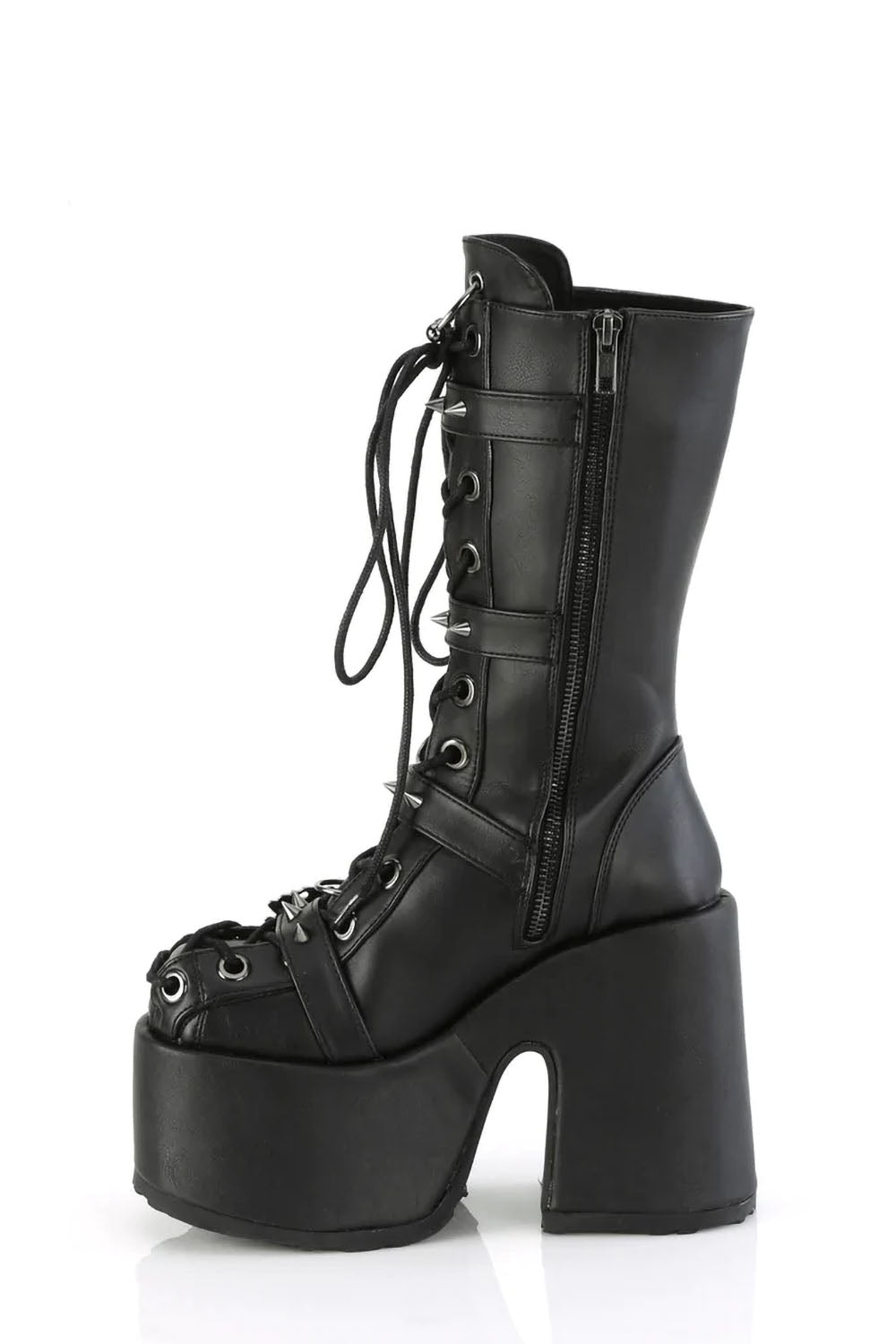 Black Massacre Platform Boots [CAM115/BVL] - womens shoes - VampireFreaks - Demonia