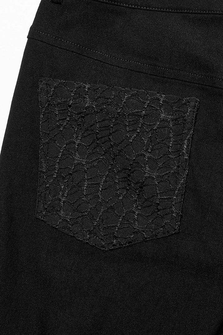 Black Mist Fishnet Skinny Jeans - womens bottoms - VampireFreaks - Punk Rave