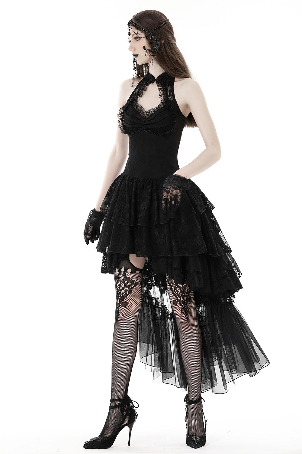 Black Moonlight High Low Dress - dresses - VampireFreaks - Dark In Love