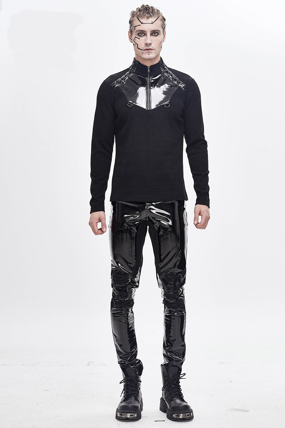 Black Moonlight Vinyl Pants - mens pants - VampireFreaks - Devil Fashion