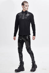 Black Moonlight Vinyl Pants - mens pants - VampireFreaks - Devil Fashion