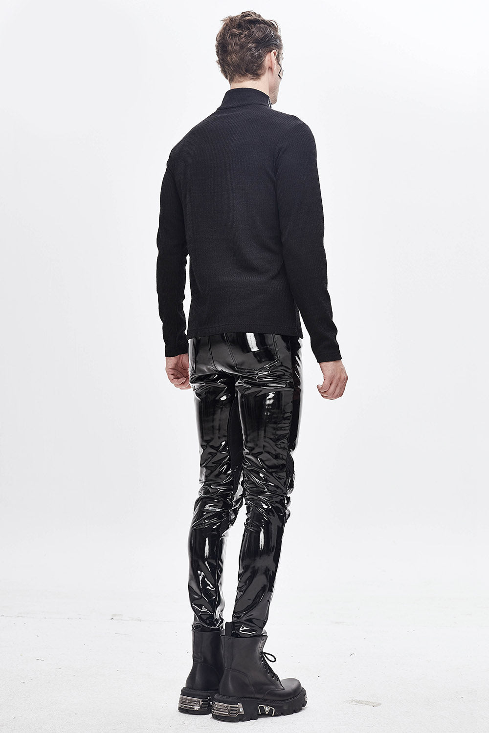 Black Moonlight Vinyl Pants - mens pants - VampireFreaks - Devil Fashion