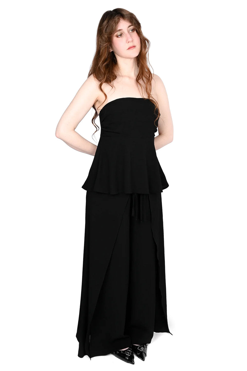 Foxblood black causal pants