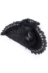 Black Pearl Punk Pirate Hat - hats & scarves & headwear - VampireFreaks - Devil Fashion