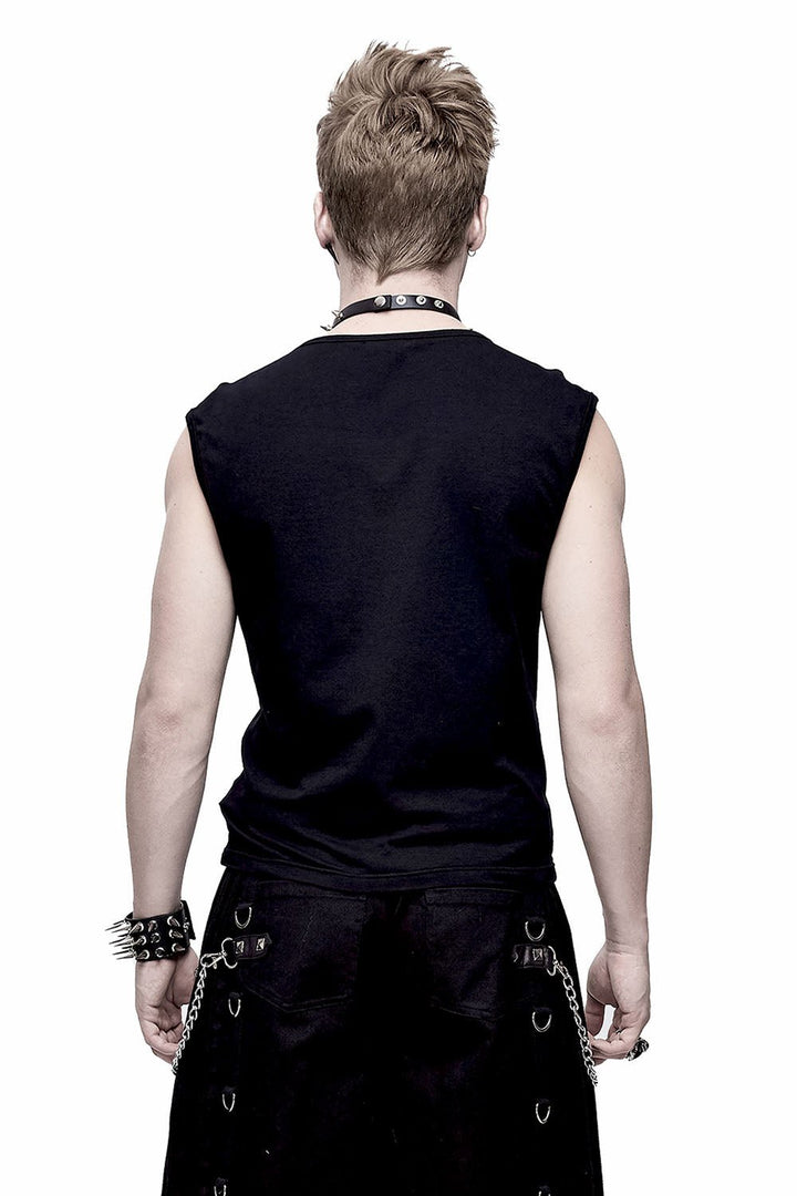 Black Plunderer Sleeveless Top - mens tops - VampireFreaks - Devil Fashion