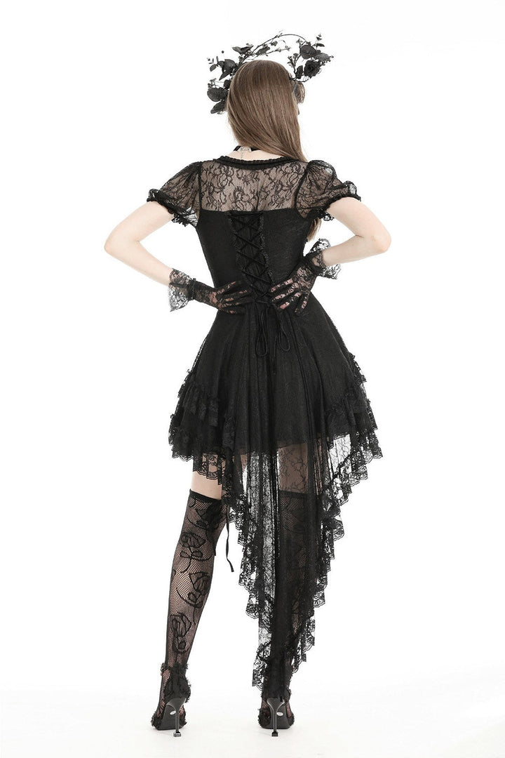 Black Porcelain Babydoll Dress with Train - dresses - VampireFreaks - Dark In Love