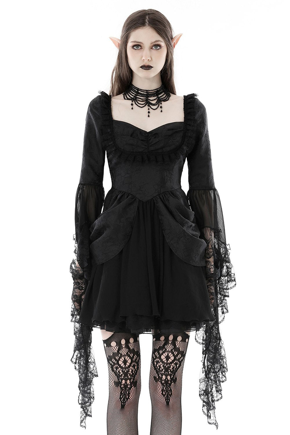 Black Prayer Bustle Dress - dresses - VampireFreaks - Dark In Love