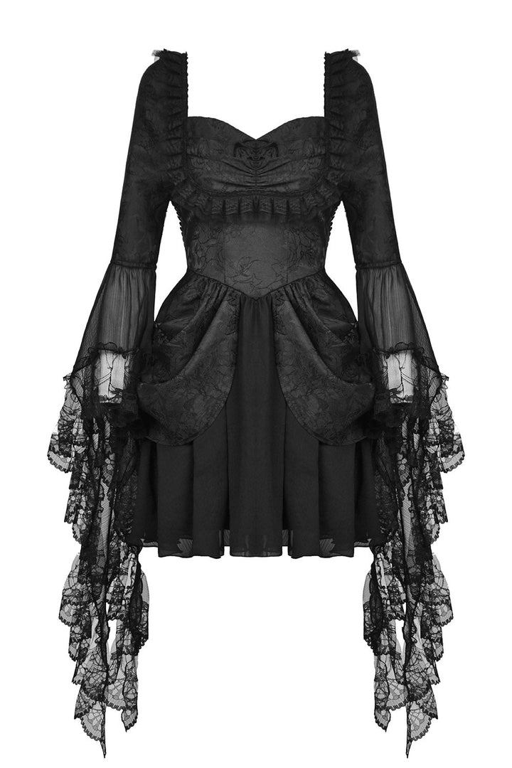 Black Prayer Bustle Dress - dresses - VampireFreaks - Dark In Love