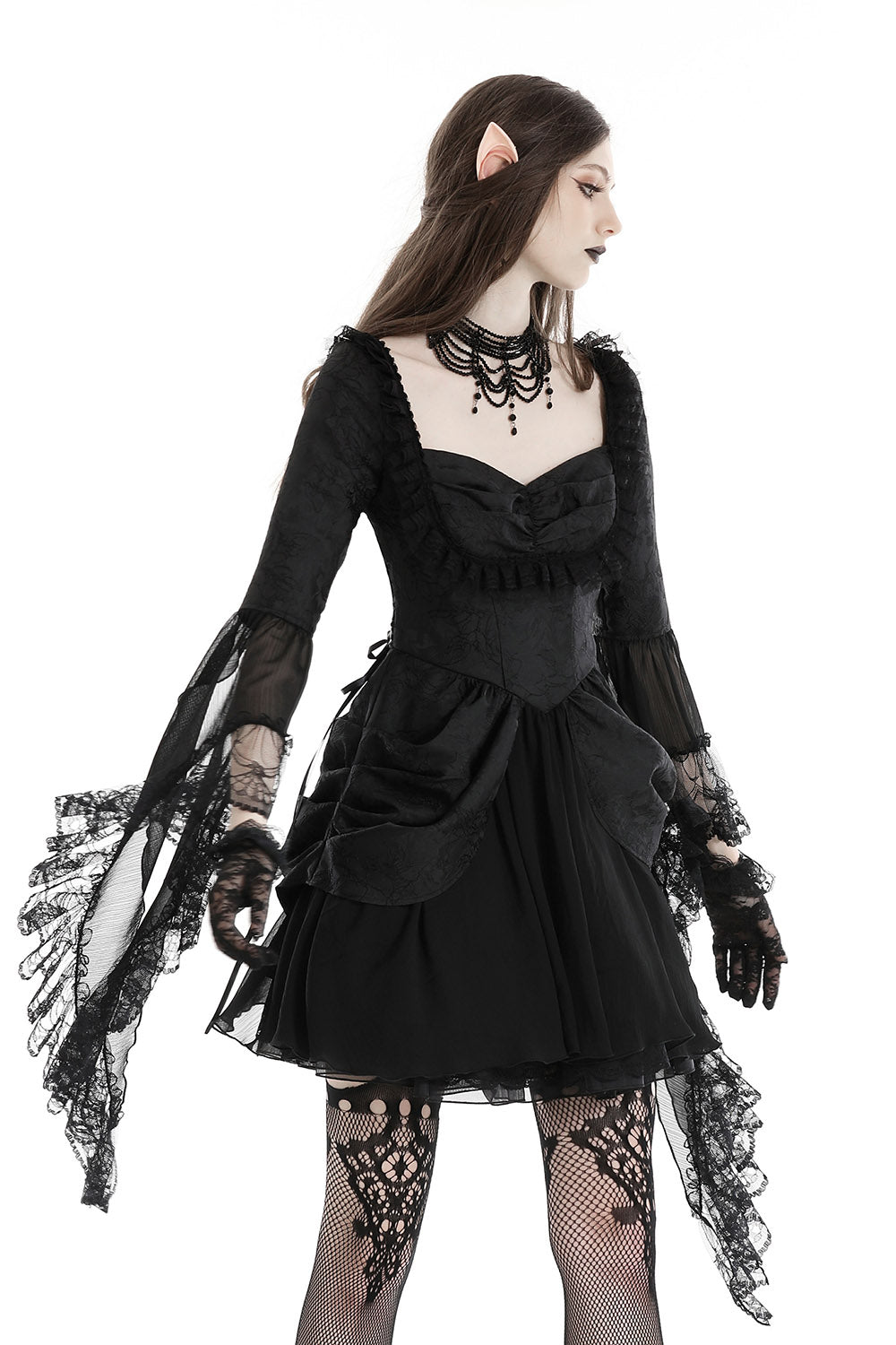 Black Prayer Bustle Dress - dresses - VampireFreaks - Dark In Love