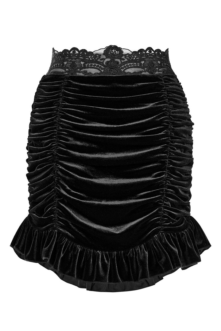 Black Prayer Bustle Mini Skirt - skirts - VampireFreaks - Punk Rave