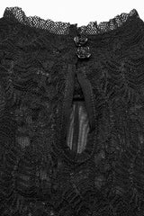 Black Prayer Sheer Lace Top - womens tops - VampireFreaks - Punk Rave